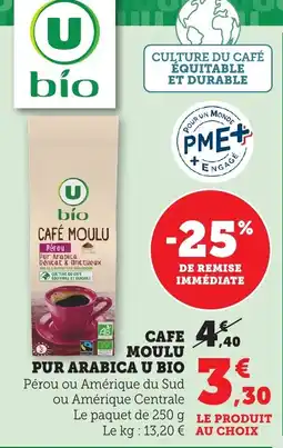 Maximarché Cafe moulu pur arabica u bio offre