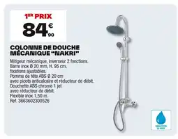 Brico Dépôt NAKRI Colonne de douche mécanique offre