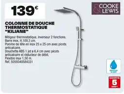 Brico Dépôt KILIANE Colonne de douche thermostatique offre
