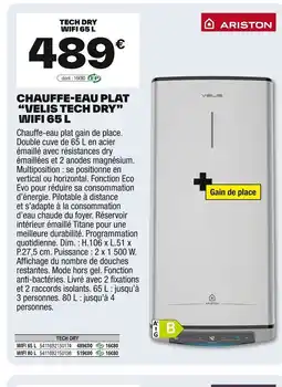 Brico Dépôt Chauffe-eau plat offre