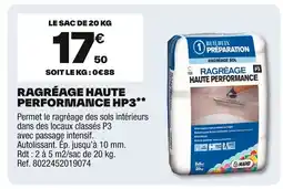 Brico Dépôt Ragréage haute performance hp3 offre