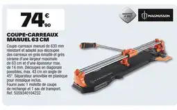 Brico Dépôt Coupe-carreaux manuel offre