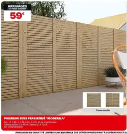 Brico Dépôt MODERNA Panneau bois persienné offre
