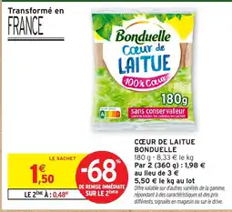 Intermarché BONDUELLE Cœur de laitue offre