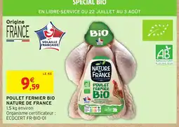 Intermarché Poulet fermier bio nature de france offre