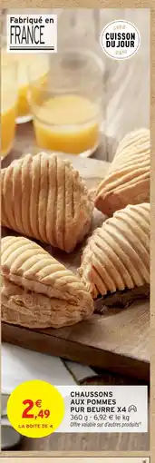 Intermarché Chaussons aux pommes pur beurre offre