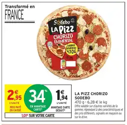 Intermarché SODEBO La pizz chorizo offre