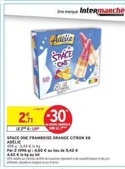 Intermarché ADÉLIE Space one framboise orange citron x8 offre