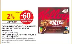 Intermarché KELLOGG'S Extra barre généreuse amandes grillées et chocolat noir offre