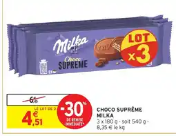 Intermarché MILKA Choco suprême offre