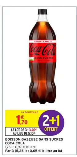 Intermarché COCA-COLA Boisson gazeuse sans sucres offre