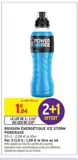 Intermarché POWERADE Boisson énergétique ice storm offre