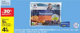 Carrefour CARREFOUR EXTRA Saumon fumé Filière Qualité offre