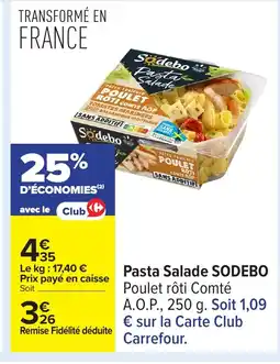 Carrefour SODEBO Pasta Salade offre