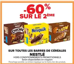 Carrefour NESTLÉ Sur toutes les barres de céréales offre