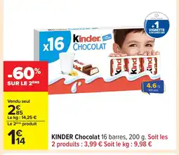 Carrefour KINDER Chocolat offre