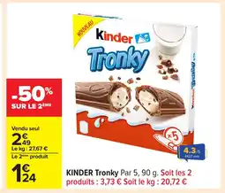 Carrefour KINDER Tronky offre