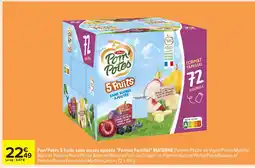 Carrefour MATERNE Pom'Potes 5 fruits sans sucres ajoutés Format Familial offre