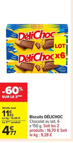Carrefour DÉLICHOC Biscuits offre