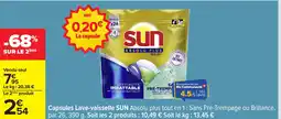 Carrefour SUN Capsules Lave-vaisselle offre
