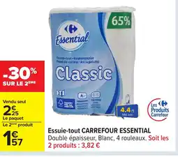 Carrefour CARREFOUR ESSENTIAL Essuie-tout offre
