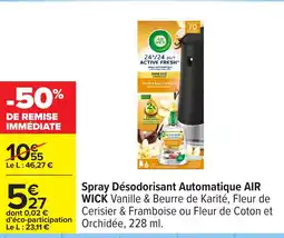 Carrefour AIR WICK Spray Désodorisant Automatique offre