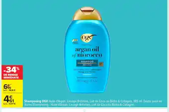 Carrefour OGX Shampooing offre