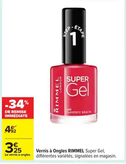 Carrefour RIMMEL Vernis à Ongles offre