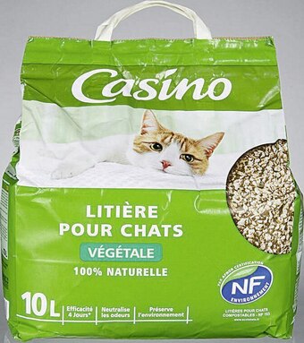 Casino Supermarchés Litière pour chats Végétale offre
