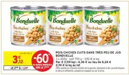 Intermarché Pois Chiches Cuits Dans Très Peu De Jus Bonduelle offre