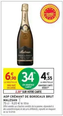 Intermarché AOP Crémant de Bordeaux Brut Malesan offre