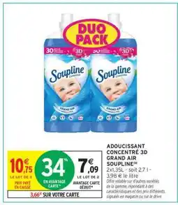 Intermarché ADOUCISSANT CONCENTRÉ 3D GRAND AIR SOUPLINE offre