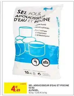 Intermarché SEL ADOUCISSEUR D'EAU ET PISCINE 10 KG offre