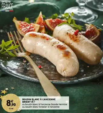 Intermarché Boudin blanc à l'ancienne brient offre