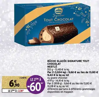 Nestlé bûche glacée signature tout chocolat