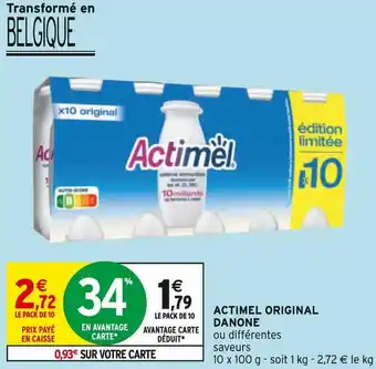Intermarché Danone actimel original offre