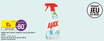 Intermarché Ajax spray nettoyant végétal salle de bain offre