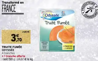 Intermarché Odyssée truite fumée offre