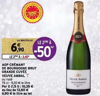 Intermarché Veuve ambal aop crémant de bourgogne brut grande cuvée offre