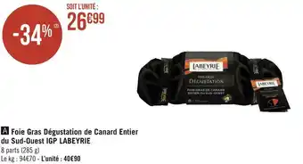 Labeyrie foie gras dégustation de canard entier du sud-ouest igp