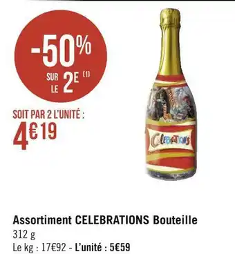 Celebrations assortiment celebrations bouteille