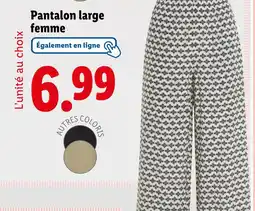 Lidl Pantalon large femme offre