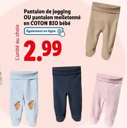 Lidl Pantalon de jogging offre