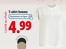 Lidl T-shirt femme offre