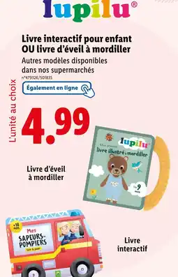Lidl LUPILU Livre interactif pour enfant offre