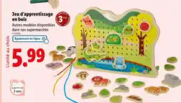 Lidl Jeu d'apprentissage en bois offre