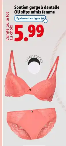Lidl Soutien gorge à dentelle offre