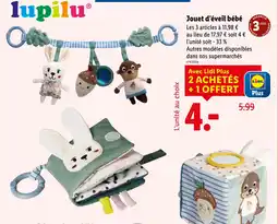 Lidl LUPILU Jouet d’éveil bébé offre