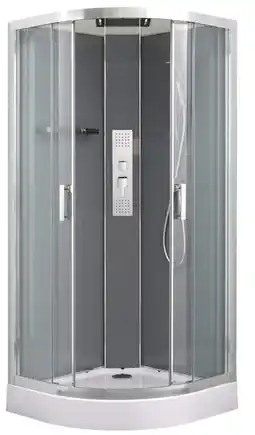 Brico Dépôt Cabine de douche hydromassante beloya chrome 90 x 90 offre
