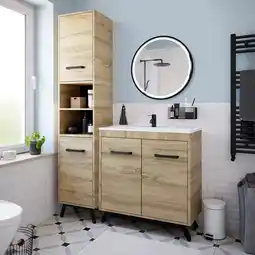 Brico Dépôt Meuble à poser l.80 cm imitation bois ladoga offre